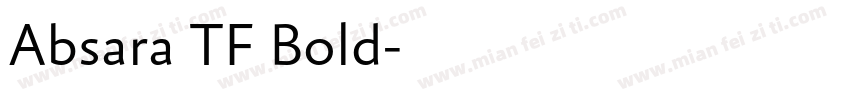 Absara TF Bold字体转换
